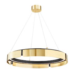 Tribeca Chandelier, Aged Brass