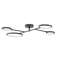 Saturn Semi Flush, Old Bronze