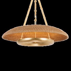 Oaklyn Chandelier, Vintage Gold Leaf