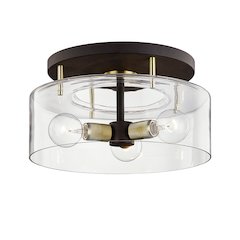 Bergamot Station Semi Flush, Bronze
