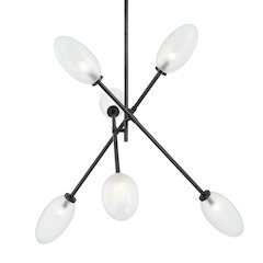 Alberton Chandelier, Black Brass
