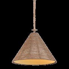 Redwood Pendant, Patina Brass