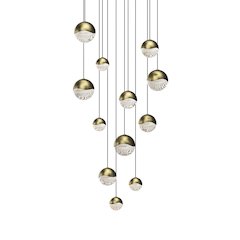 Grapes Pendant, Brass