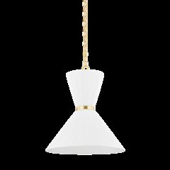 Enid Pendant, Aged Brass