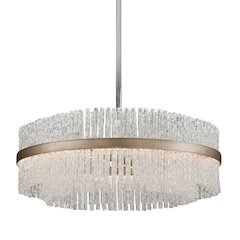 Chime Chandelier, Silver Leaf