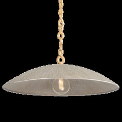 Eve Pendant, Vintage Gold Leaf