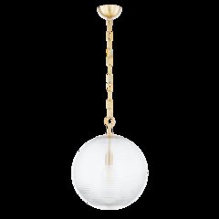 Sara Pendant, Aged Brass