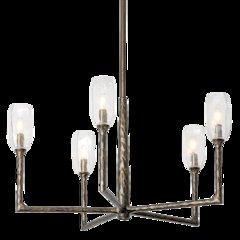 Lyle Chandelier, Black Patina Gold