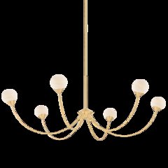 Natasha Chandelier, Aged Brass