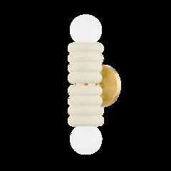 Bibi Wall Sconce, Aged Brass