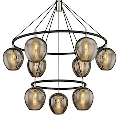 Iliad Chandelier, Texture Black
