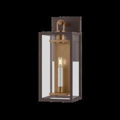 Arnold Exterior Wall Sconce, Patina Brass