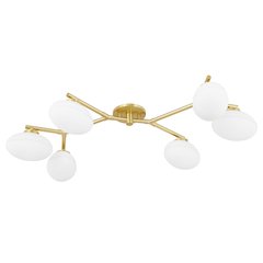 Wagner Semi Flush, Aged Brass