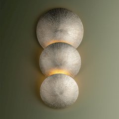 Reef Wall Sconce, Textured Warm Silver Leaf