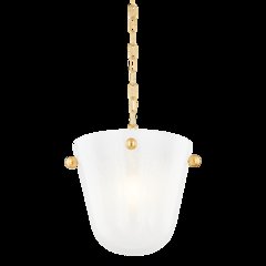 Rima Pendant, Aged Brass