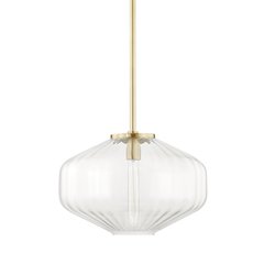 Bennett Pendant, Aged Brass