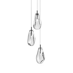 Liquid Pendant, Satin Black