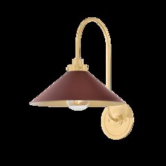 Clivedon Wall Sconce, Aged Brass