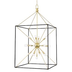 Glendale Lantern, Aged Brass