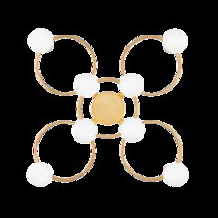 Hope Semi Flush, Gold Leaf