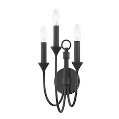 Cate Wall Sconce, Forged Iron