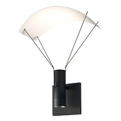 Suspenders Wall Sconce, Satin Black