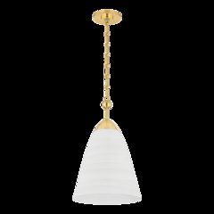 Bronson Pendant, Aged Brass