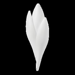 Rose Wall Sconce, Gesso White