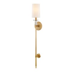 Amherst Wall Sconce, Aged Brass