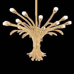 Bilston Chandelier, Vintage Gold Leaf