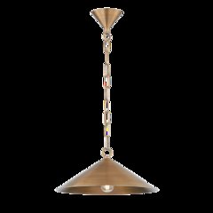 Midvale Pendant, Patina Brass