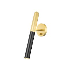 Thurston Wall Sconce, Aged Brass, Old Bronze