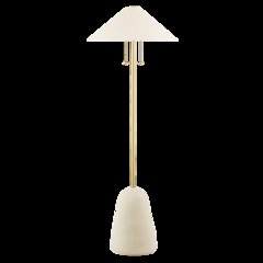 Maia Floor Lamp, Aged Brass