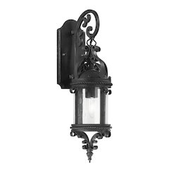 Pamplona Exterior Wall Sconce, Soft Off Black