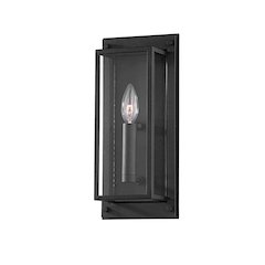 Winslow Exterior Wall Sconce, Texture Black