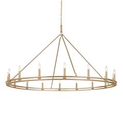 Sutton Chandelier, Champagne Silver Leaf