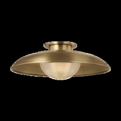Braxton Semi Flush, Patina Brass