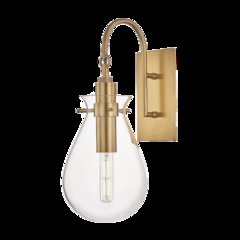 Ivy Wall Sconce, Aged Brass