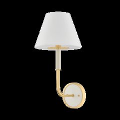 Wedgewood Wall Sconce, Aged Brass