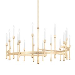 Hathaway Chandelier, Vintage Gold Leaf