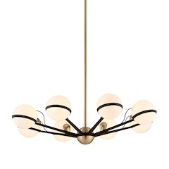 Ace Chandelier, Textured Bronze