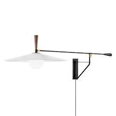 Duarte Plug-In Sconce, Patina Brass