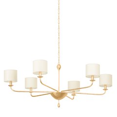 Osmond Chandelier, Vintage Gold Leaf
