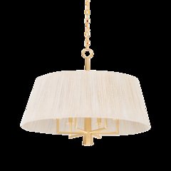 Azar Pendant, Vintage Gold Leaf