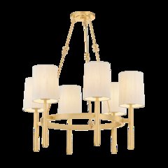 Bridgeton Chandelier, Aged Brass