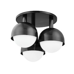 Foster Semi Flush, Old Bronze