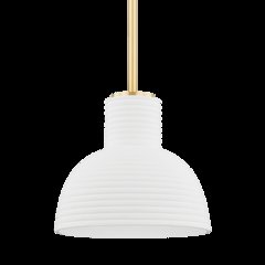 Paloma Pendant, Aged Brass