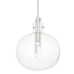 Hempstead Pendant, Polished Nickel