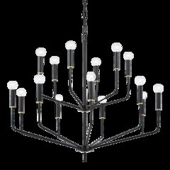 Bailey Chandelier, Aged Brass