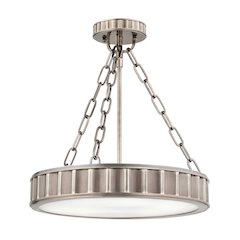 Middlebury Semi Flush, Historic Nickel